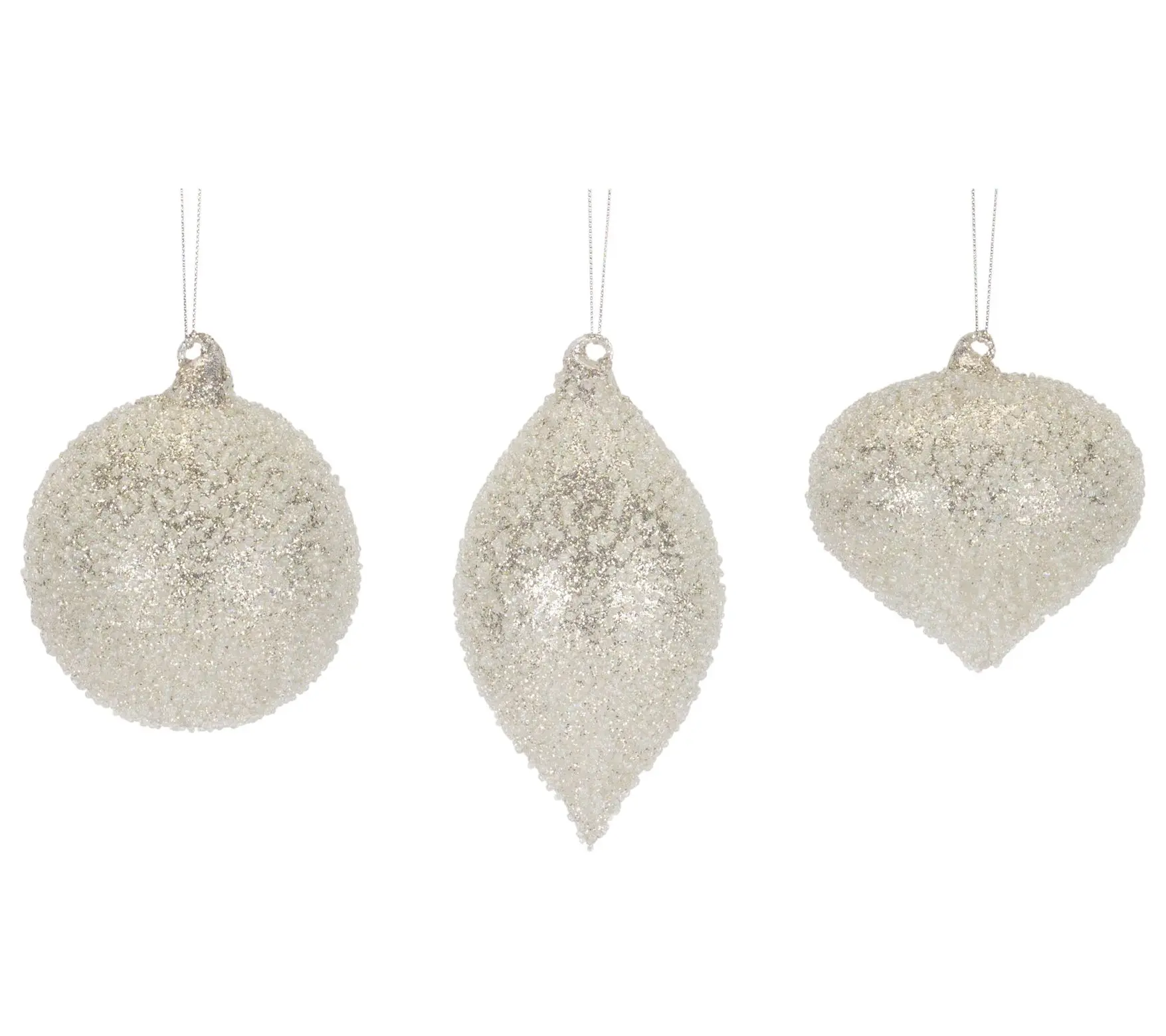 Melrose Beaded Glass Tree Ornament (Set of 6)