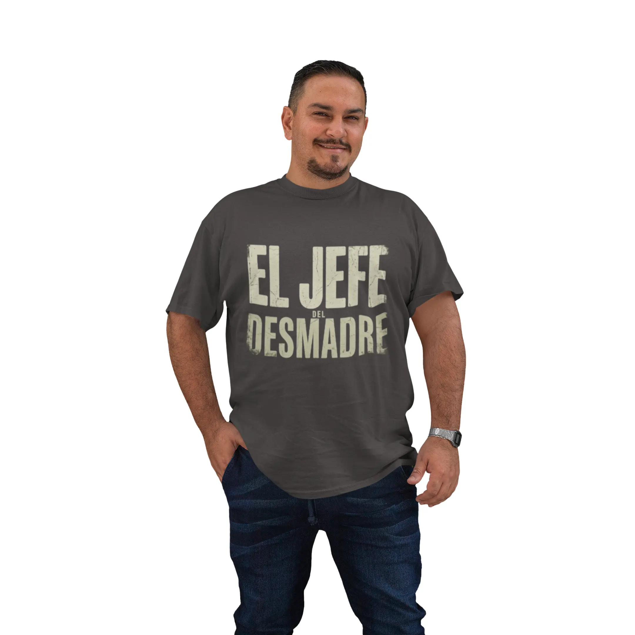 EL JEFE DEL DESMADRE – Men’s Graphic Tee for Real-Life Chaos
