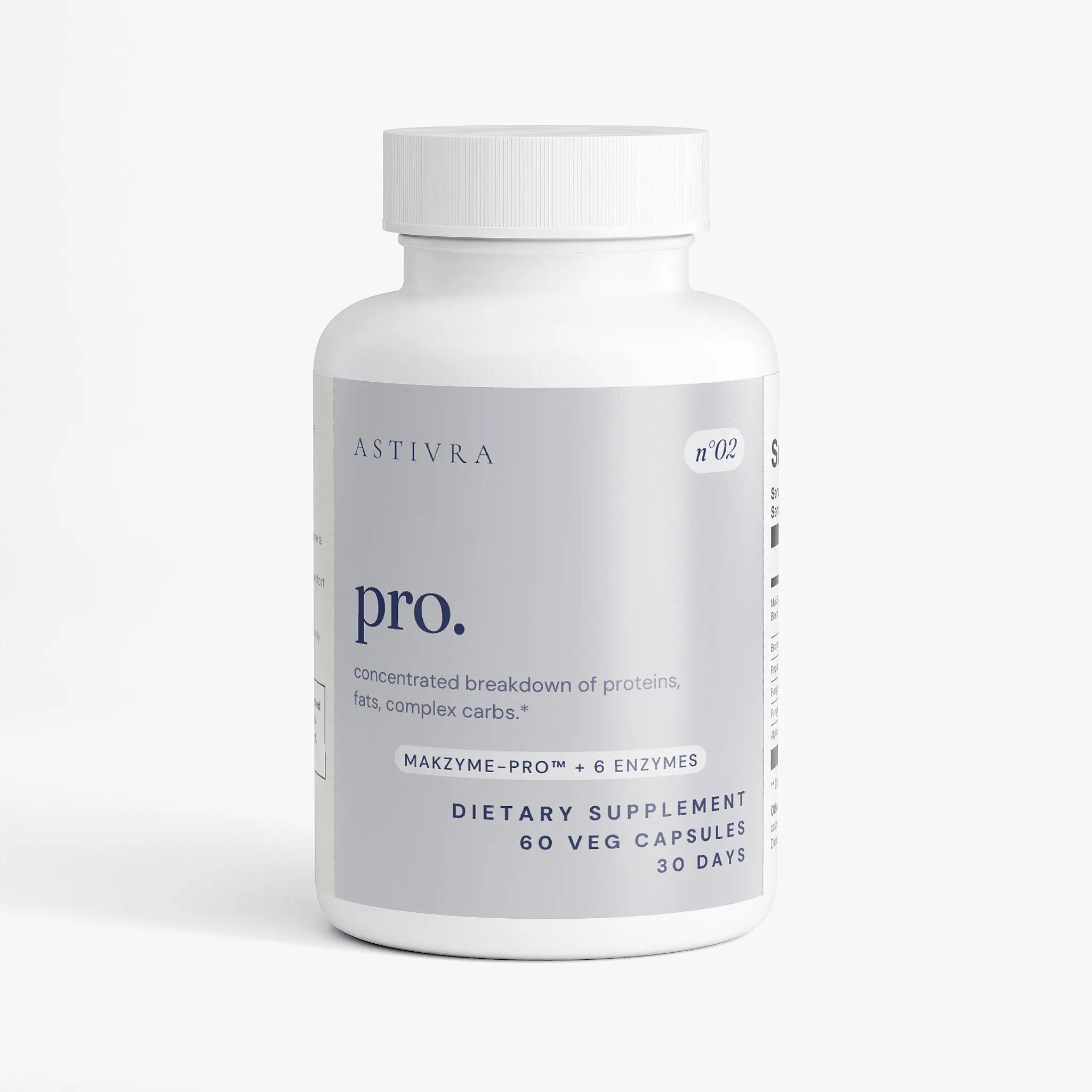 Astivra Pro - Concentrated Digestive Enzyme Complex with Makzyme-Pro, 60ct