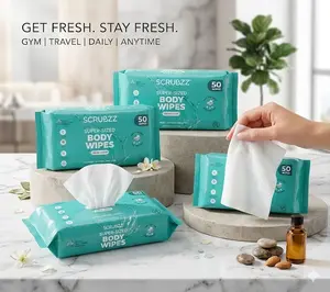 SCRUBZZ 3pk Extra Large Adult Wet Wipes