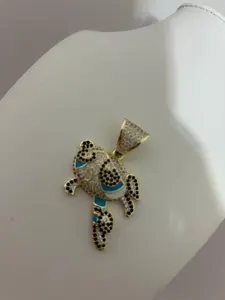 Colgante Decorativo Brillante Azul Cielo con Diseño Artístico Unisex