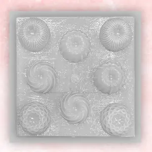 4 Classic Designs Plastic Gelatin Mold