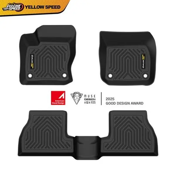 ALLGOOD TPE All-Weather Car Floor Mats Liners - Front Rear Rows, Deep Groove, Anti-Slip, Waterproof Auto Parts, Interior Essentials for 2012-2018 Ford Focus, Car Accessories