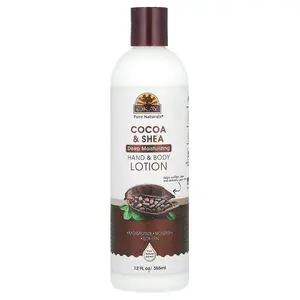 Okay Pure Naturals Hand & Body Lotion, Cocoa & Shea, 12 fl oz (355 ml)