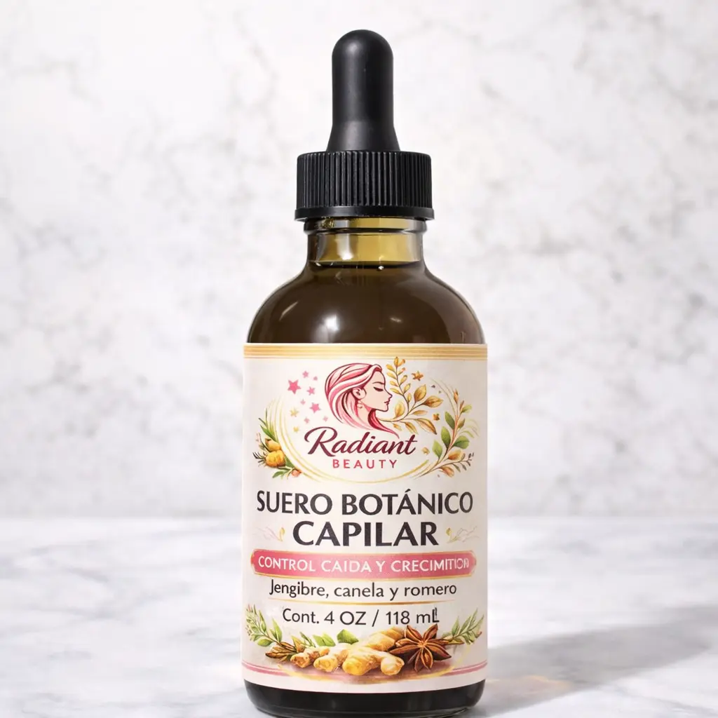 Suero Botánico Capilar de Jengibre, Canela y Romero – 4 oz