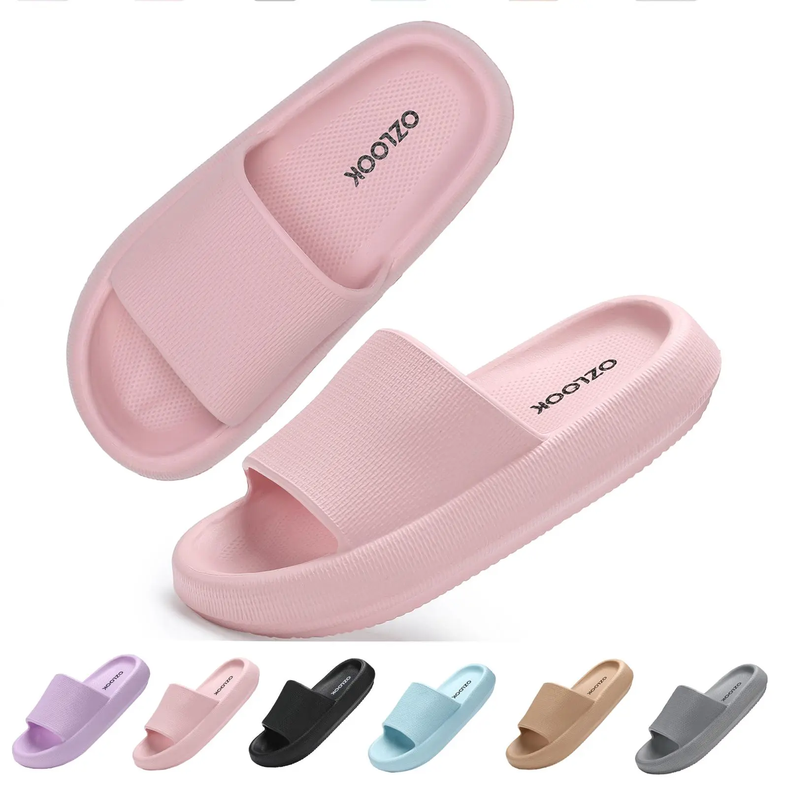 Pillow Slides for Women, Cloud-Like EVA Slippers with a Thick Cushioned Sole and Ergonomic Design, Non-Slip for Indoor & Outdoor Use, Cloud-Like Texture, Footwear, Home Slippers, Lightweight, Slippers For Women
