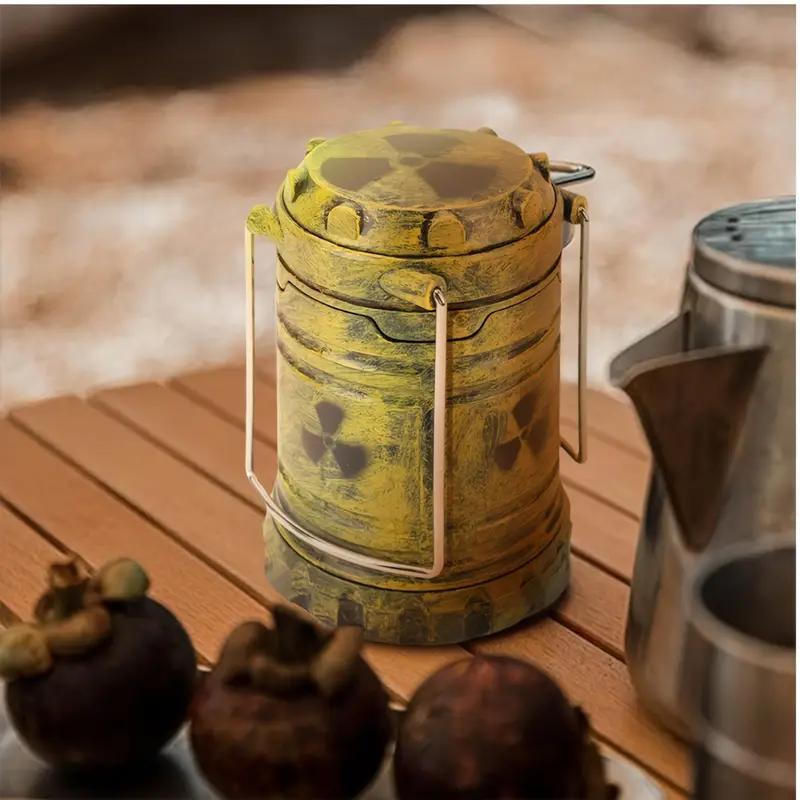 Fallout Inspired Mini Nuclear Reactor Lantern Toy Handheld Lamp Portable Retro Camping Lamp Home Outdoor Decor Birthday Gift Cosplay Props, Fallout, Halloween Decoration