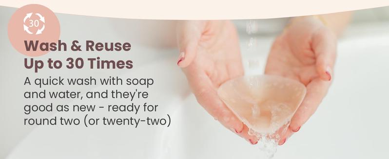 Adhesive & Non-Adhesive Nipple Covers, Reusable Waterproof Invisible Pasties, Comfortable for Strapless Bras & Outfits