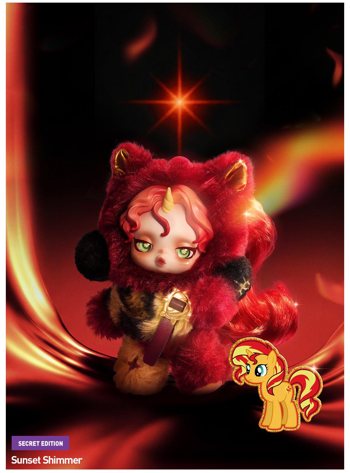 POP MART SKULLPANDA × My Little Pony Series Plush Doll Pendant Blind Box