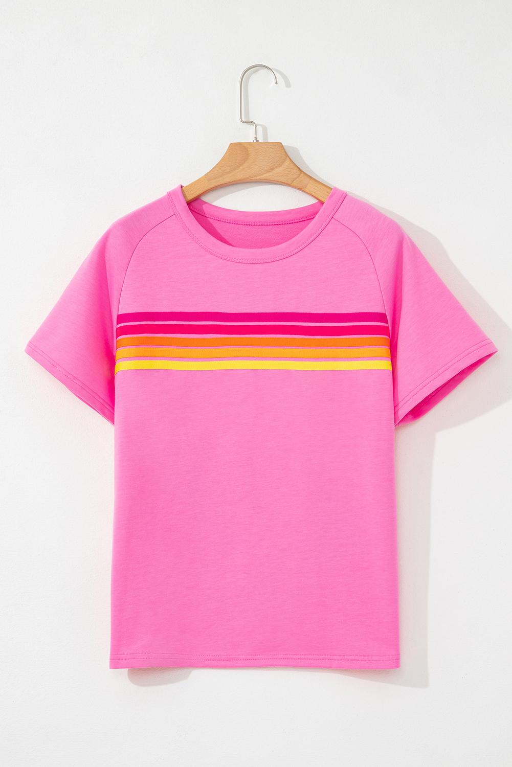 Znacicc Women's  Striped Accent Pullover and Shorts Two Piece Casual  Winteroutfit Set for Comfortable Daily Wear - Clothing, Lounge wear Cute Chic Long Sleeve Crewneck High Waist Womenswear Fitted