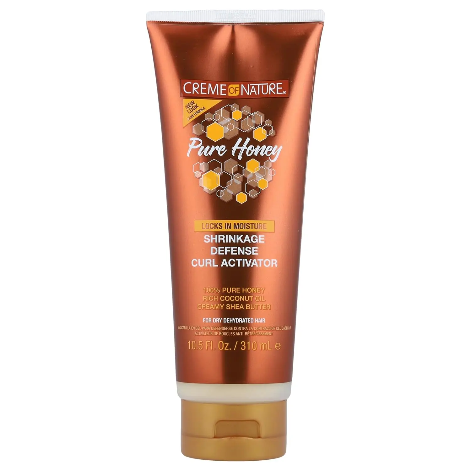 Creme of Nature Pure Honey Shrinkage Defense Curl Activator Haircare Mousse, Coconut & Shea Infused, Lightweight Curl Defining, 10.5 oz