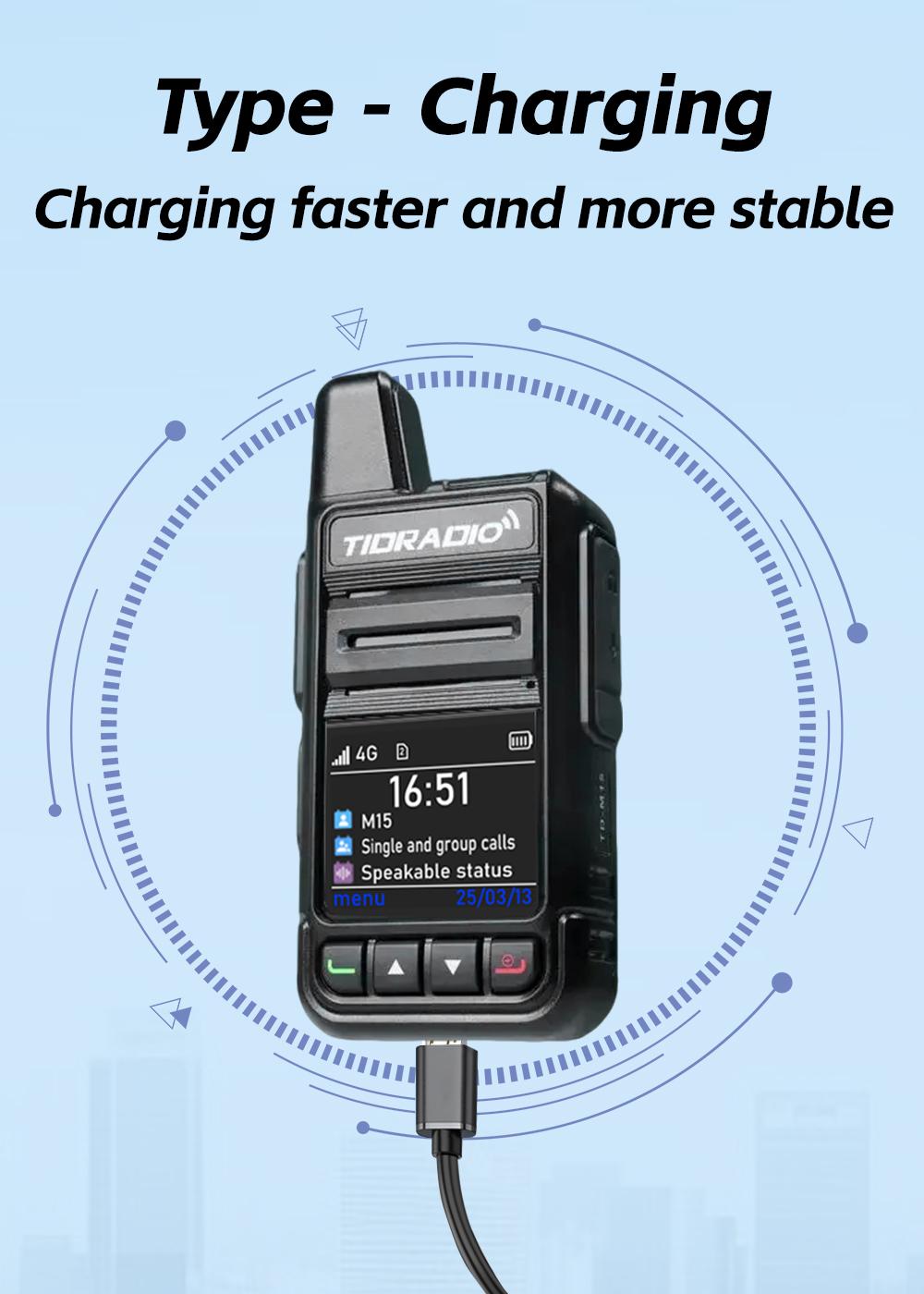 TIDRADIO TD-M15 Global POC Radio with 1 Year Sim Card Walkie Talkie Long Range 4G Network 5000 Miles for Hiking and Camping TIDRADIO TD-M15 Global POC Radio with 1 Year Sim Card Walkie Talkie Long Range 4G Network 5000 Miles for Hiking and Camping