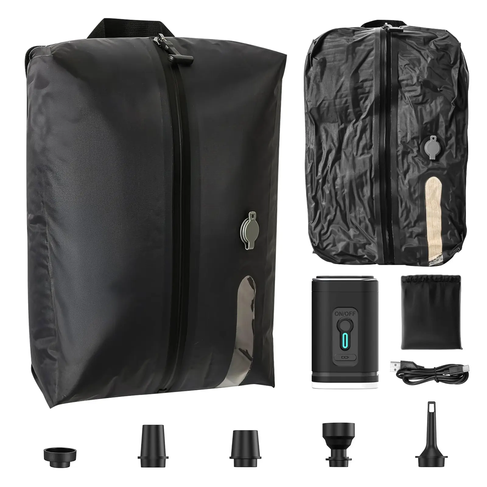 17L Vacuum Compression Bag for Travel, With Electric Vacuum Pump, Space Saving, Reusable Compression Vacuum Seal Bags, for Luggage Suitcase