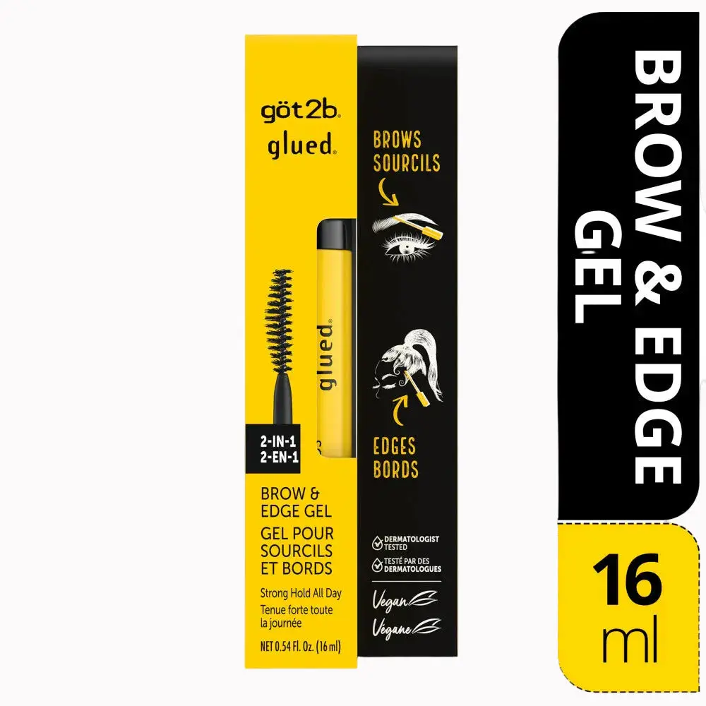 Got2B 2-in-1 Brow and Edge Gel, Strong Hold All Day 0.54Fl.Oz/ 16ml
