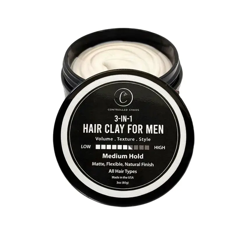 3-IN-1 Hair Clay for Men for Texture, Volume & Natural Control Matte -  Made In USA, Hair Care, Lightweight