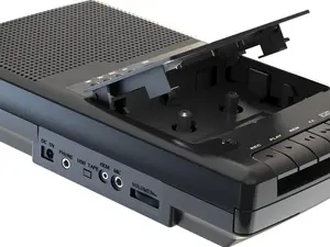 Portable Cassette Player Recorder with Stand-Alone Microphone Converter to USB 3-in-1 Multifunction Design for Audio Conversion - Digital