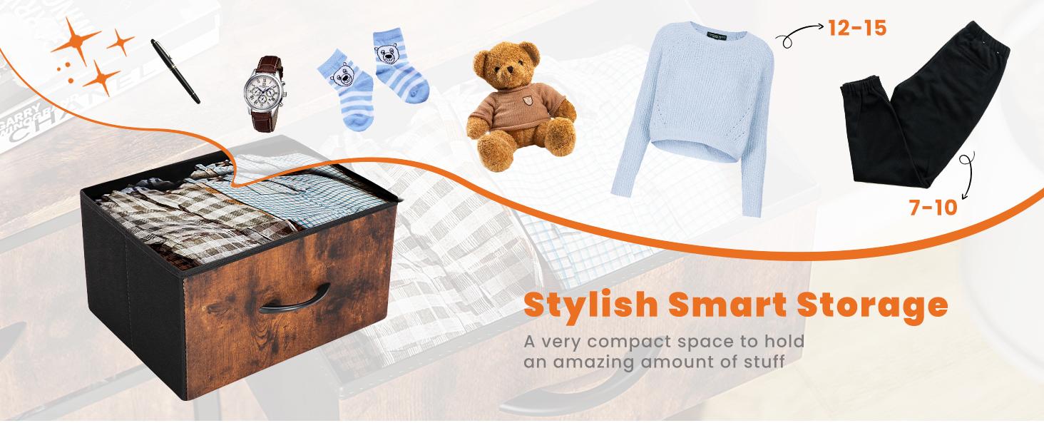 Tall Dresser for Bedroom with 10 Fabric Drawers, Organizer Units for Closet, Storage Tower with Cabinet, Metal Frame, Rustic Brown Wood Grain Print Dressers Tall Dresser for Bedroom with 10 Fabric Drawers, Organizer Units for Closet, Storage Tower with Cabinet, Metal Frame, Rustic Brown Wood Grain Print Dressers