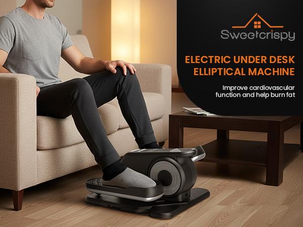 Under-Desk Elliptical Machine–Compact & Quiet Mini Pedal Exerciser with Adjustable Speed, LED Display, Portable Fitness Solution for Home or Office Workouts Under-Desk Elliptical Machine–Compact & Quiet Mini Pedal Exerciser with Adjustable Speed, LED Display, Portable Fitness Solution for Home or Office Workouts
