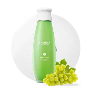 FRUDIA Green Grape Pore Control Face Toner (6.59 fl oz) - Pore Minimizing Korean Toner with 89% Green Grape Extract, Tannin Pore Complex & Anti Sebum P for Sensitive Skin | Vegan and Cruelty Free
