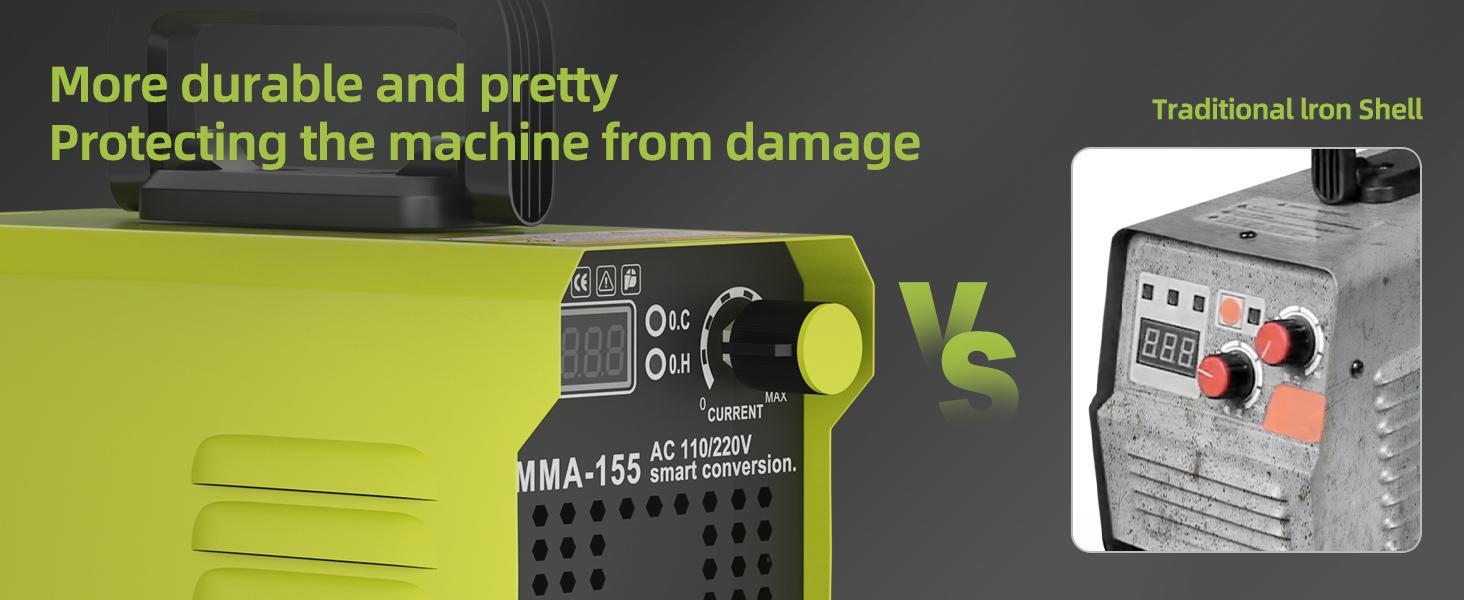 SEESE 155Amp MINI Portable Welding Machine, AC 110/220V Smart Conversion, Compact and Lightweight Design, Ideal for Home, DIY Projects, Easy to Carry