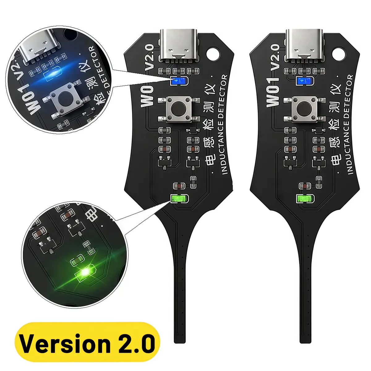 New Upgraded V2.0 Inductance Tester - Motherboard Coil Detector, Electrical Measuring Tool for Phone Motherboard Component Repair, Electromagnetic Fault Check, Father's Day Gift, Instant Coil Check Speeds Repair Time