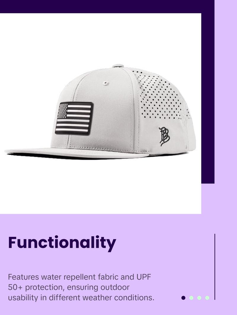 Vintage Old Glory Flat Brim Performance Hat