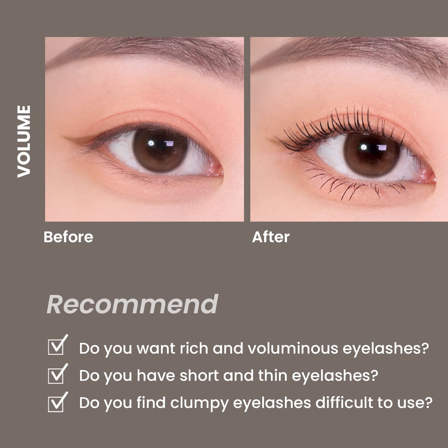 【HEIMISH】 Dailism Smudge stop Mascara curling Black 9g, Waterproof, Smudge-Proof,Curls and Lengthens,Long-lasting makeup,Natural Extension, Thickening Effect,Eye Makeup Cosmetic Eyelash