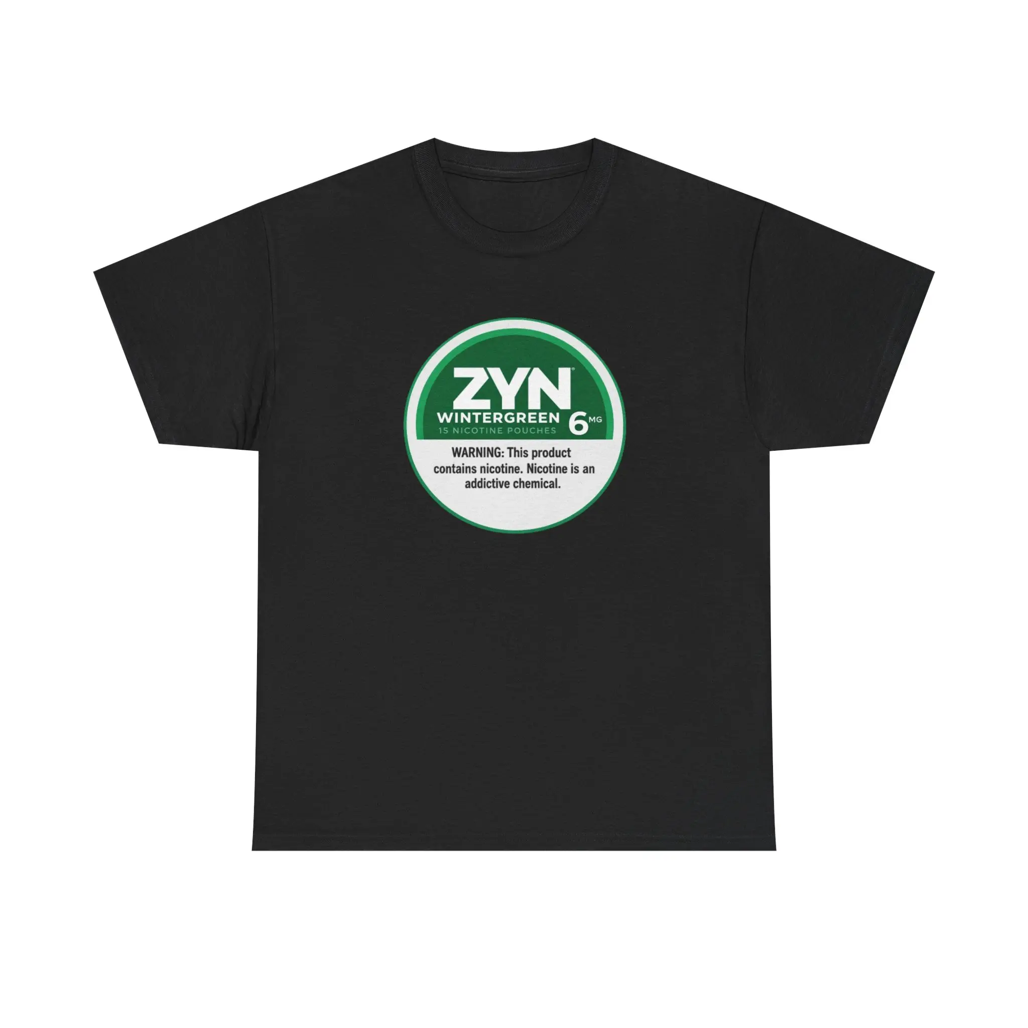 ZYN Wintergreen Logo Tee | Nicotine Warning Graphic T-Shirt