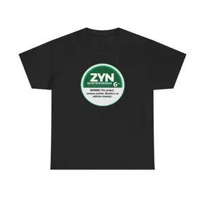 ZYN Wintergreen Logo Tee | Nicotine Warning Graphic T-Shirt