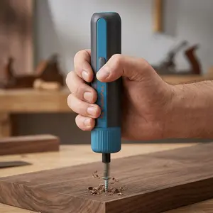 【Gift for Her】Tilswall Electric Screwdriver,4V Cordless Portable Repair Tool Set for Door Window Cabinet Furniture Desktop Home appliances Hardware DIY,25 S2 Metal Magnetic Bits,4 Torque Settings