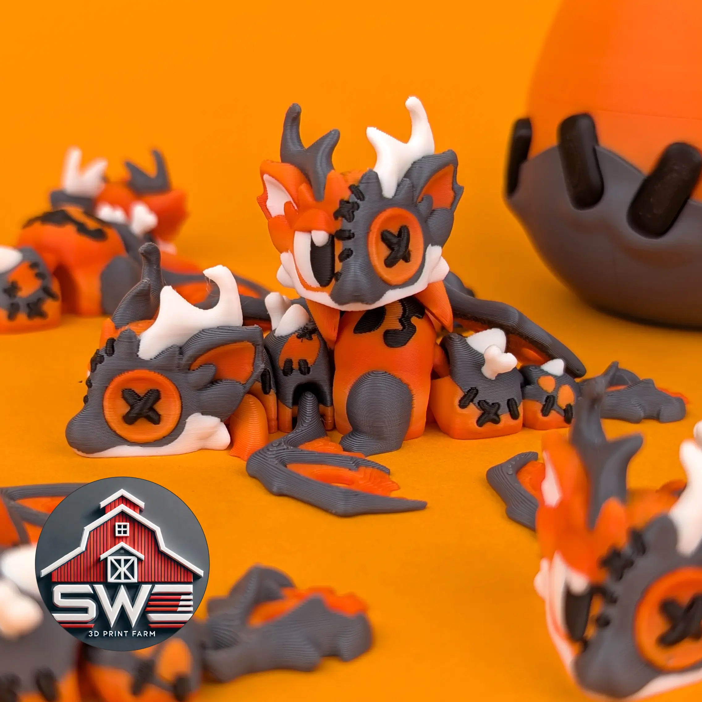 Halloween Mini Dragon & Egg – Limited Edition Collectible Dragon Egg