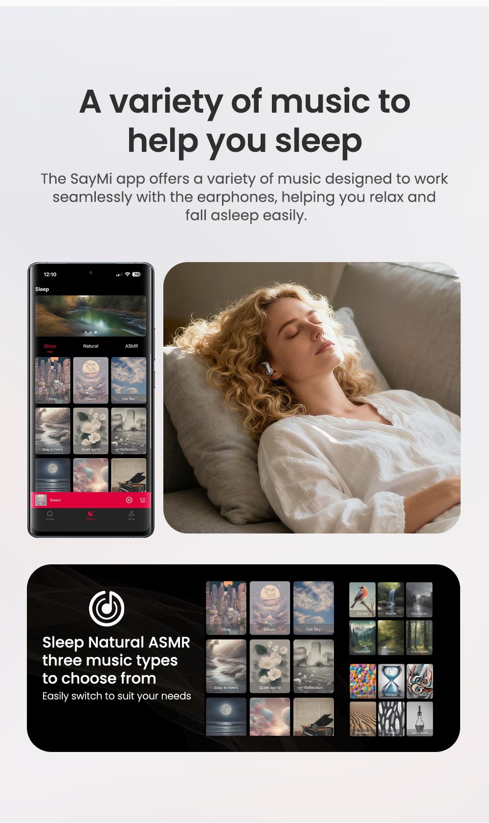 HTC NE50 True Wireless Open Earbuds (OWS), removable battery, long standby time, 134 language translation, Bluetooth 6.0, touch control, lightweight, built-in K microphone, supports music and calls