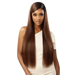 Outre Synthetic Lace Front Wig Sleeklay Part Darby QLSLCDAR