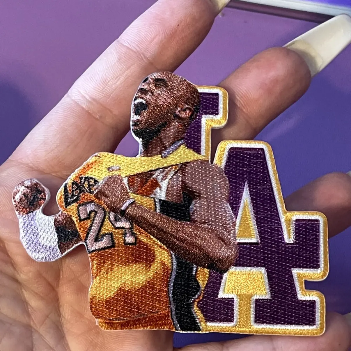Iron On Patch Kobe Sports Patch Memorial Patch Los Angeles