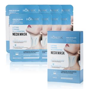 HONLINK Neck Mask 8PCS, Moisturizing Neck Firming Mask with Hydrolyzed Collagen & Hyaluronic Acid for Crepey Skin, Reduces Fine Lines & Enhances Skin Elasticity
