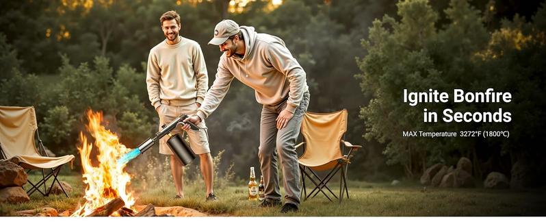 [ Valentine's Day gifts ]Saker One-Touch Max Fire Culinary Propane Cooking Blow Torch Gun with a Safety Lock, Charcoal Lighter, Flame Thrower, Kitchen Food Torch Head for Grill, Sous Vide, Outdoor BBQ (Tank Not Included)