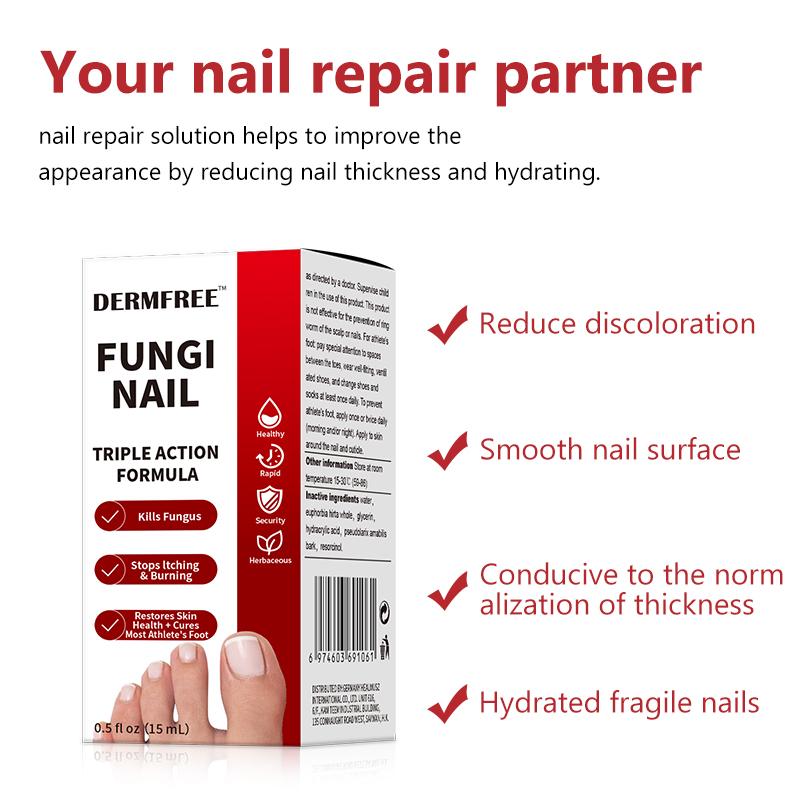3Counts Toenail Fungus Treatment Extra Strength, Antifungal Solution for Toenail or Fingernail, Triple Action Formula for Remove Fungal, Repair and Renewal Damaged Nails, 0.5 Fl Oz,Healthcare Therapeutic