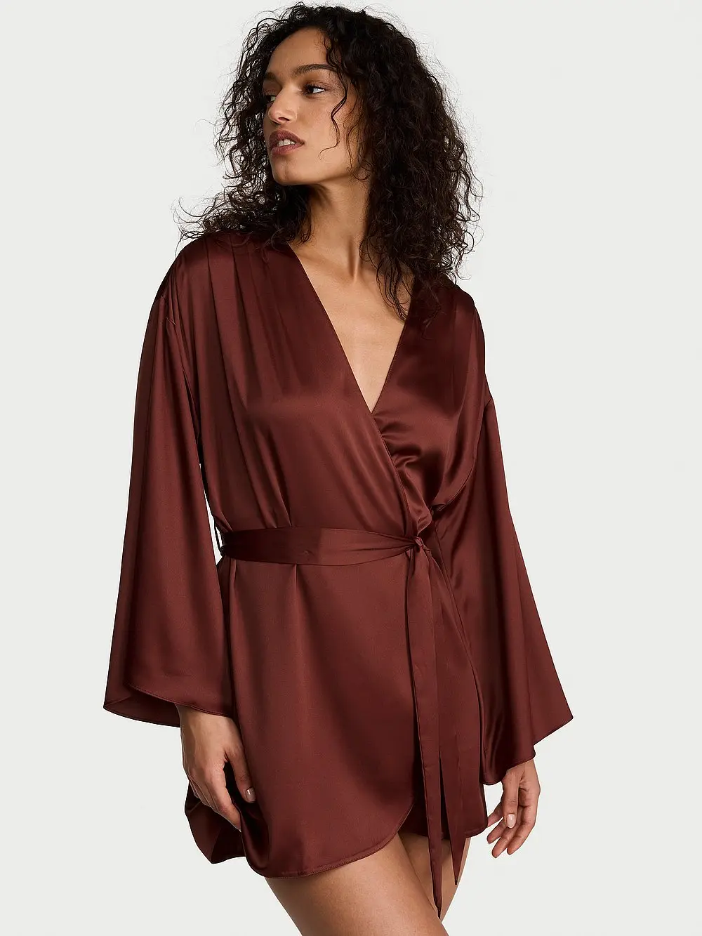 Victoria's Secret Bride Embellished Satin Short Robe