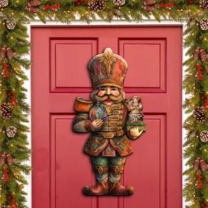 Designocracy 8611059H 24 x 18 in. Charming Clara & Nutcracker Prince Holiday Christmas Door Decor