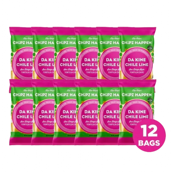 Chipz Happen DaKine Chile Lime - 12 Pack of 3oz Snack bag