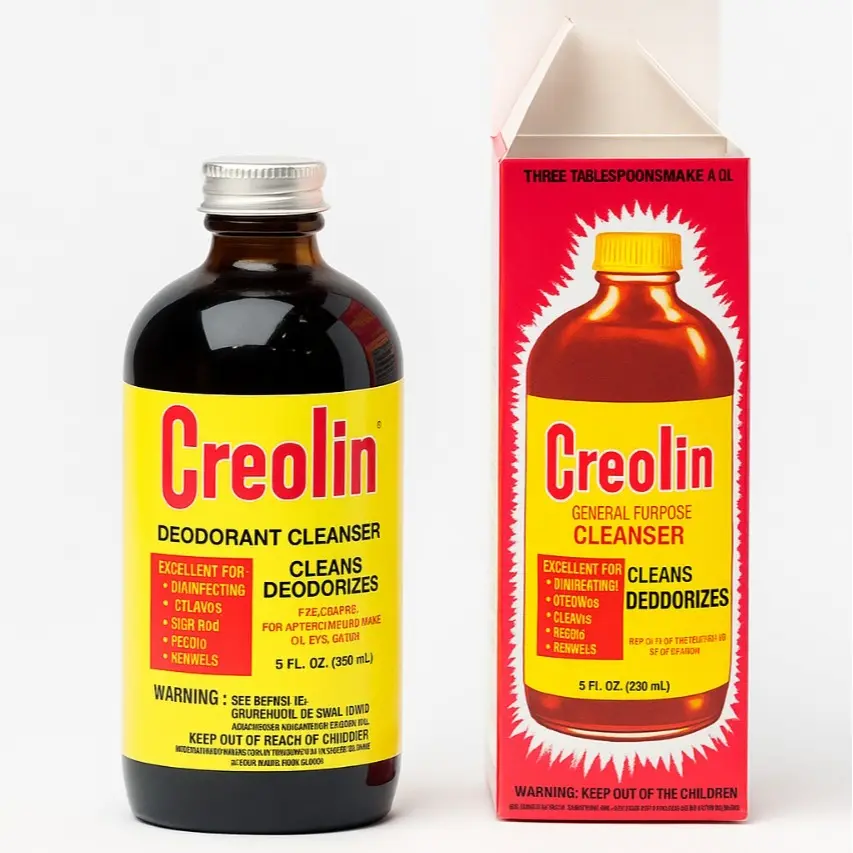 Creolin Multi-Purpose Cleanser, 8oz Spray Bottle Cleaning Product - Deodorizing, Disinfectant, Light Yellow for Household Use, Kennel Odor Eliminator