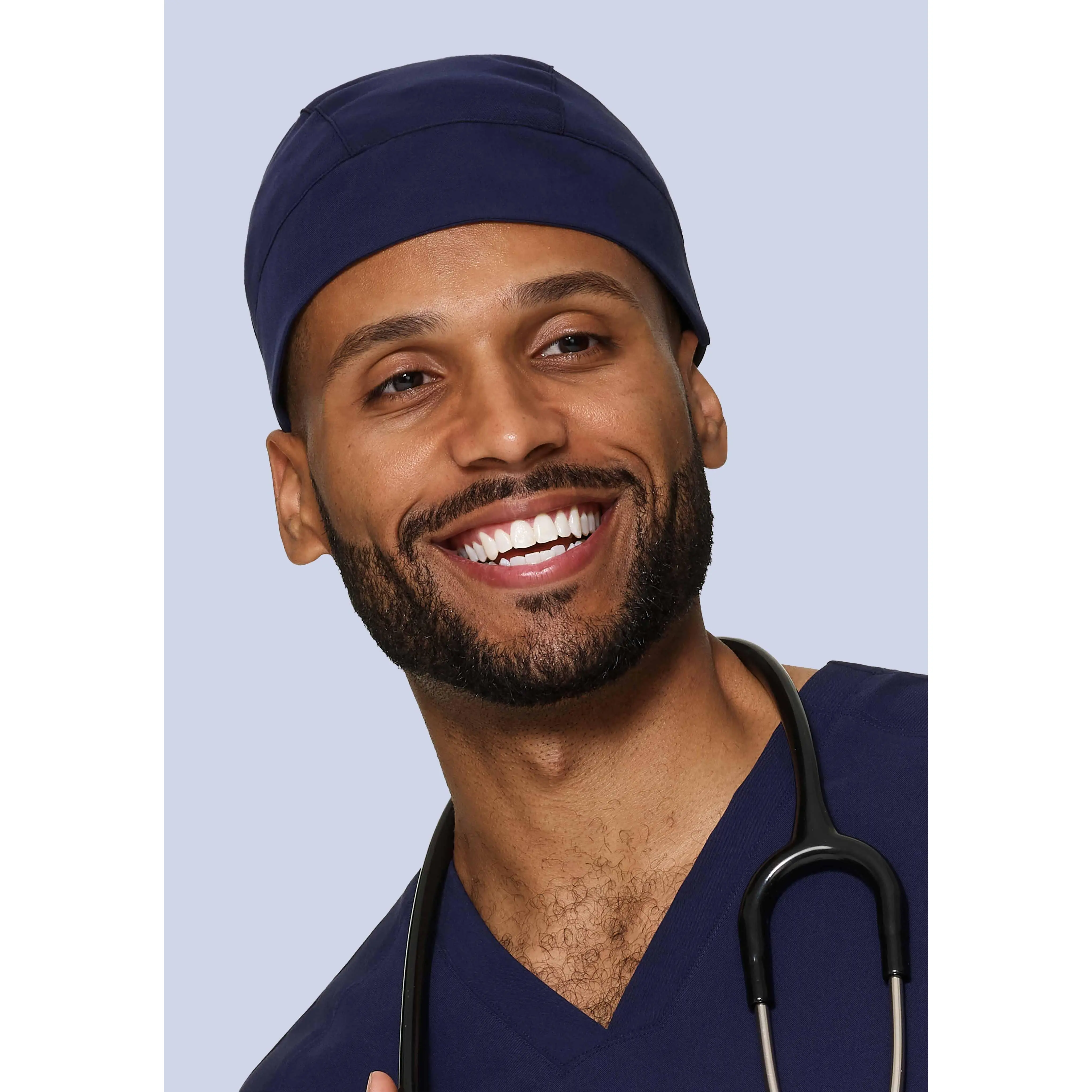 Contemporary Scrub Cap Navy mandala scrubs