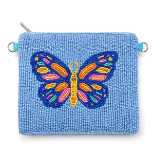 Butterfly Beaded Coin Purse