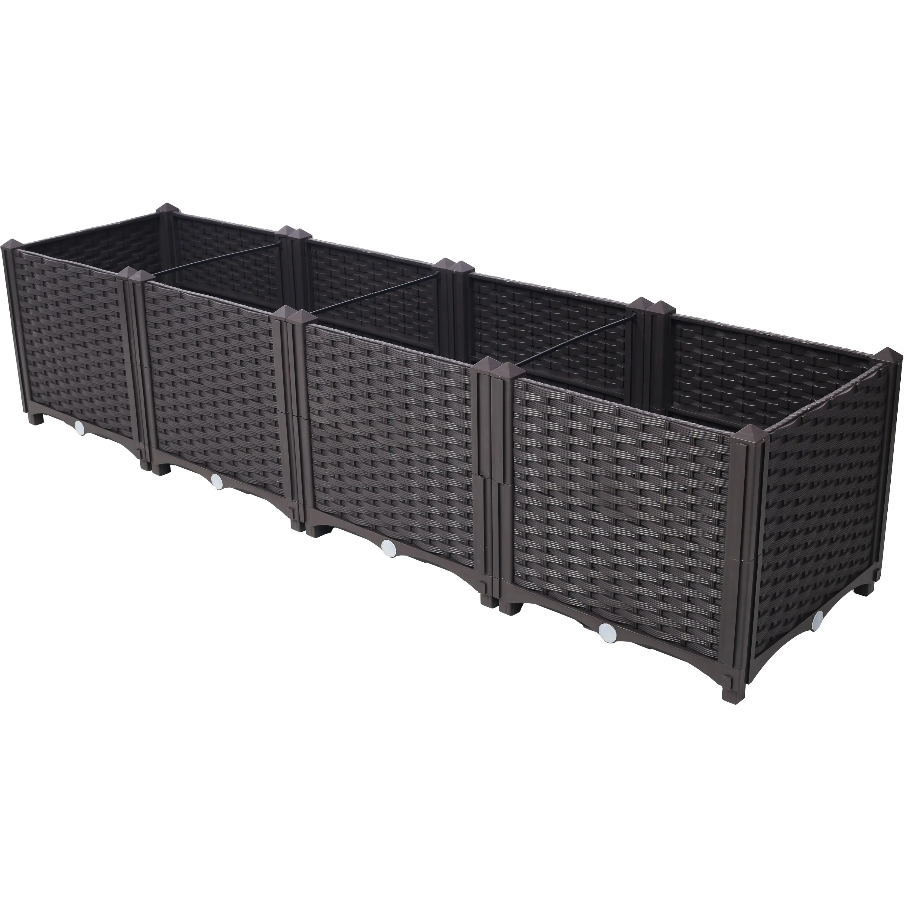 YYDS Deep Raised Garden Bed Plastic Planter Boxes for Vegetables Flowers Herbs and Succulents,Self-Watering Planter Box Raised Bed to Grow Flowers, Herbs & Vegetables, 63" L X 15.7" D X 14.7" H