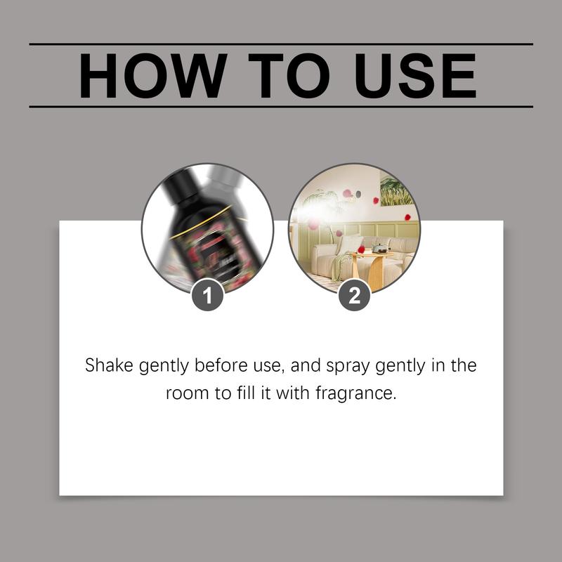 Jakehoe Rose-scented Room Spray: Long-lasting fragrance room spray and air freshener for bedrooms Perfume Infused Pheromone fresh citrus scent