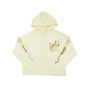 Unisex Can't Be Silent Rhinestone Hoodie | Cream
