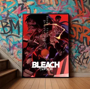 Bleach Anime Poster, Ichigo Kurosaki Manga Art, Otaku Room Decor( Unframed - Print Only )