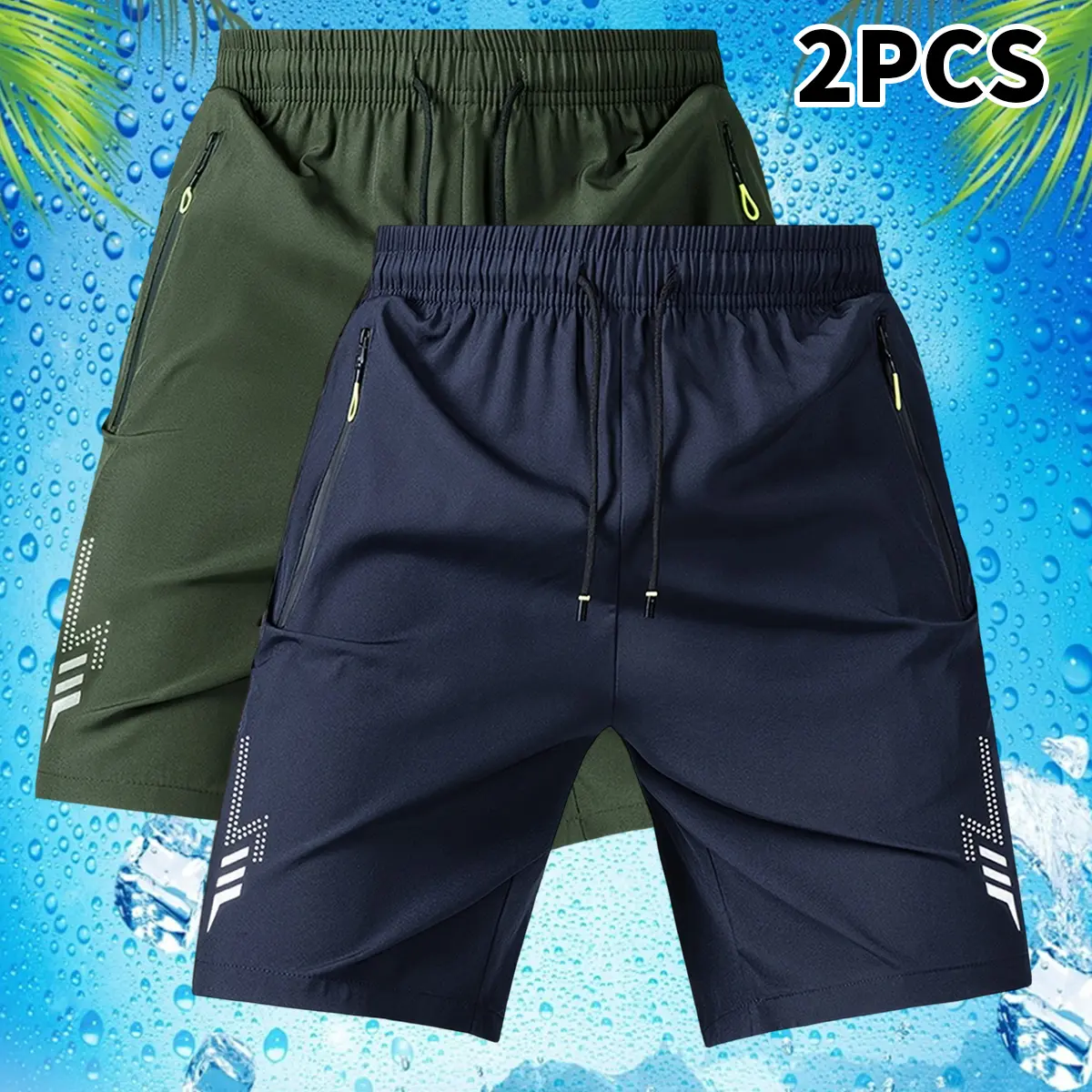 Dark navy blue + army green