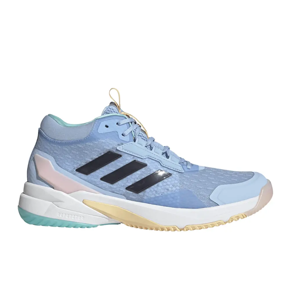 adidas Womens Crazyflight 6 Mid Indoor Volleyball Sneakers Shoes - Blue