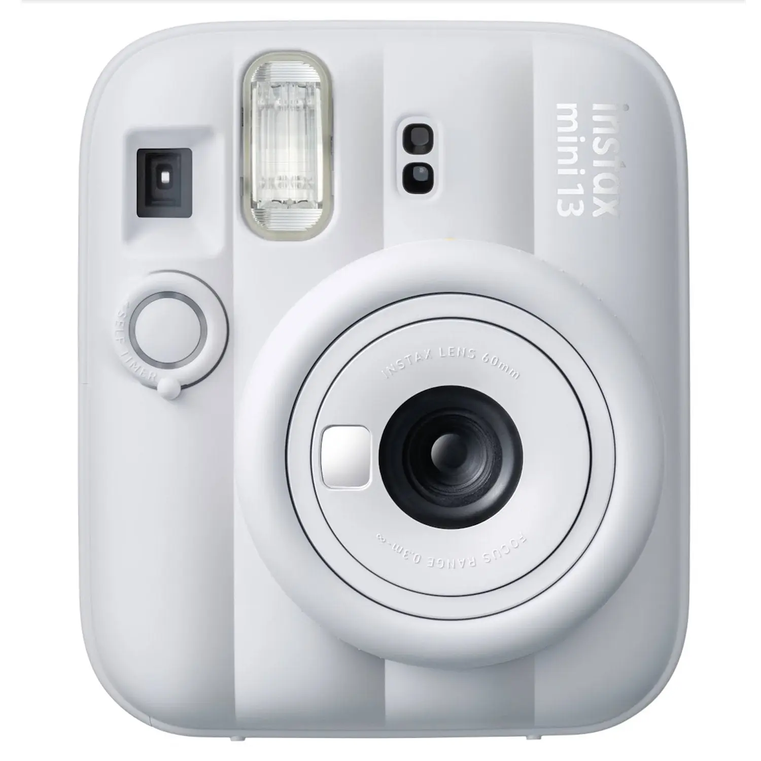 Fujifilm Instax Mini 13 Instant Camera - Clay White, Timer Function, Handheld Design, Built-In Lens, Selfie-Friendly, Adjustable Flash